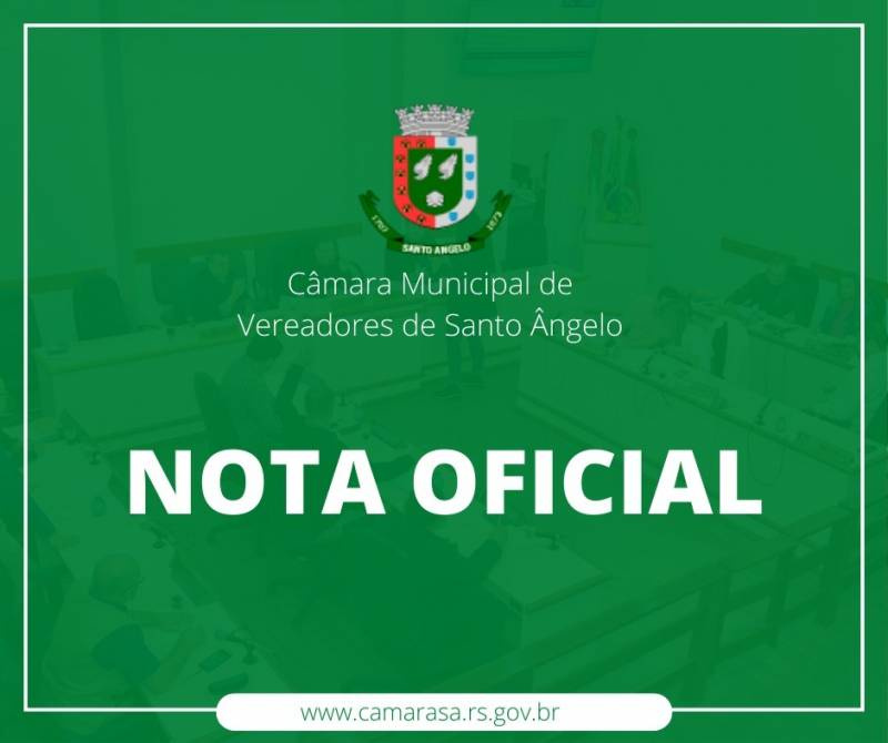 Em nota oficial Câmara de Vereadores se manifesta sobre declarações de vereador