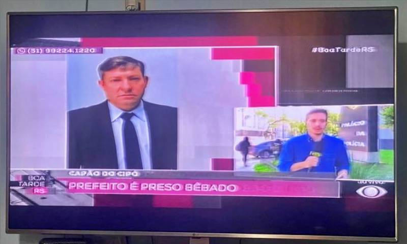 Repercute no RS prisão de prefeito bêbado; prefeitura de Capão do Cipó emitiu nota!