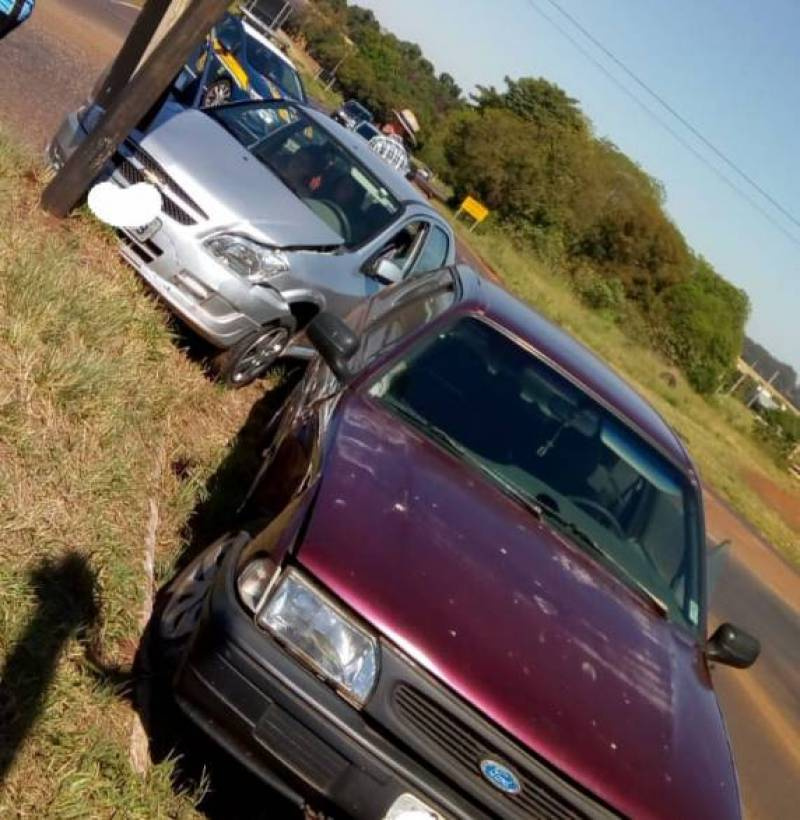 Acidente com danos materiais no trevo da BR 285 com a ERS 342 em Ijuí