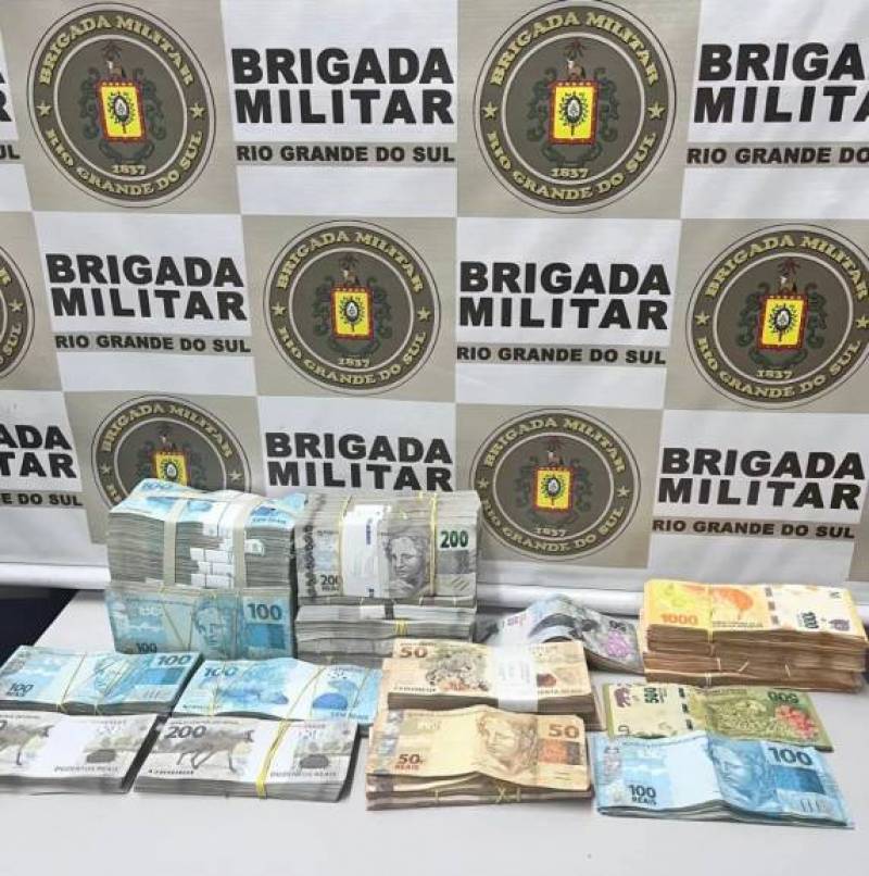 Brigada Militar de Campina das Missões apreende dinheiro sem procedência