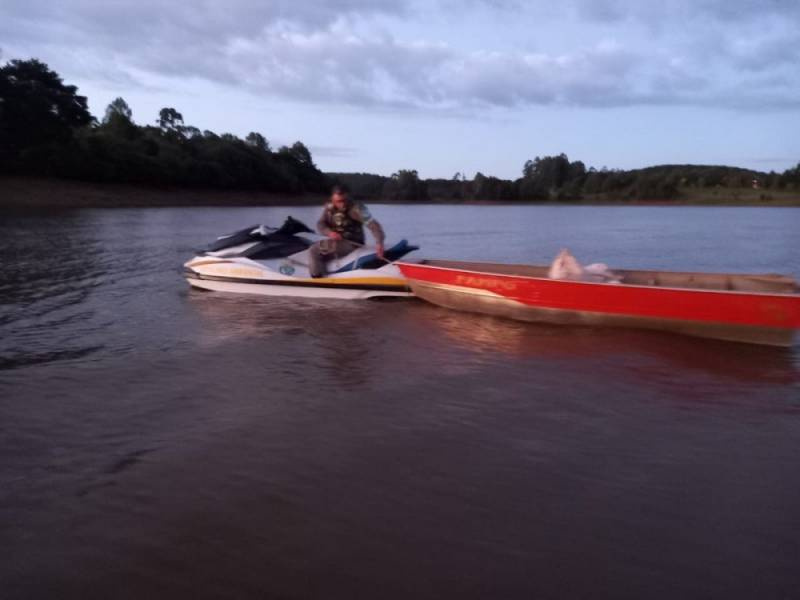 Batalhão ambiental de Passo Fundo apreende 800 metros de rede de pesca em Marau