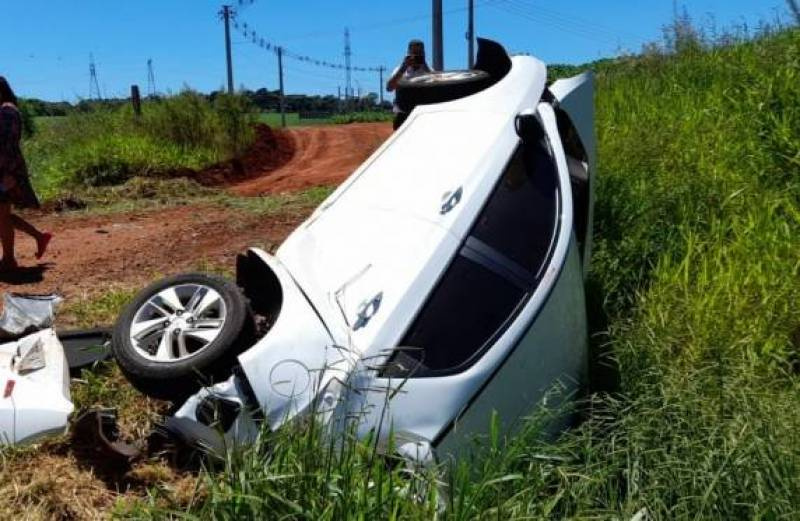 Acidente de trânsito no Anel Rodoviário em Santa Rosa