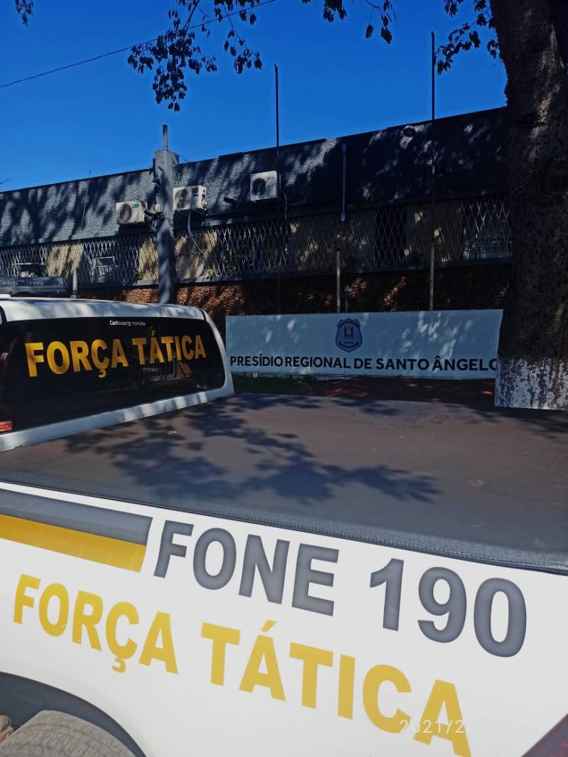 Força Tática prende homem com mandado de prisão no Bairro Boa Esperança, em Santo Ânge