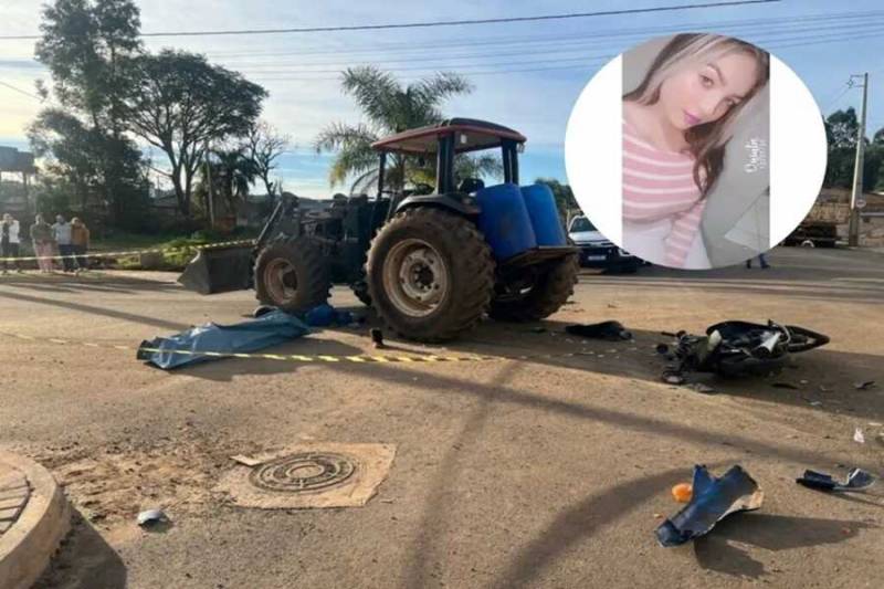 Jovem de 20 anos morre ao colidir motocicleta contra trator no oeste catarinense