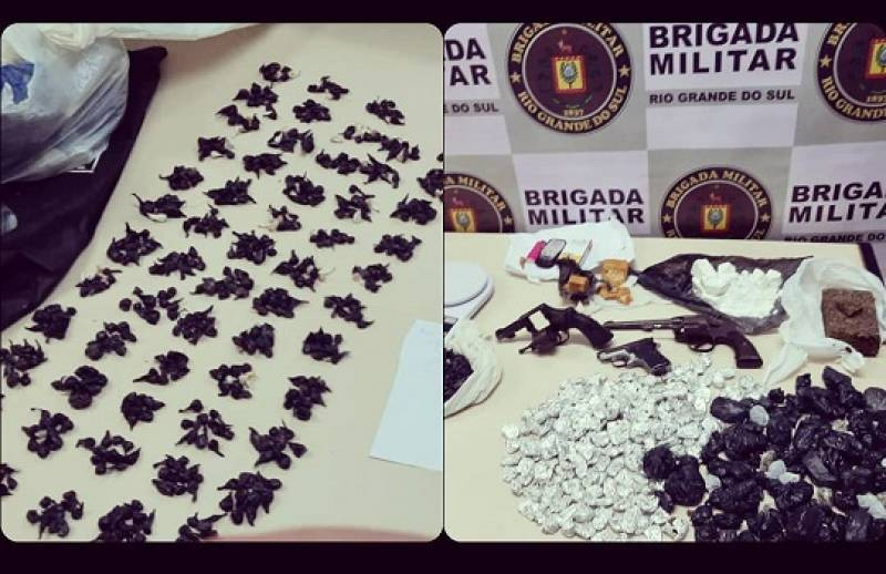 7ºRPMon apreende adolescente por tráfico de drogas em Giruá