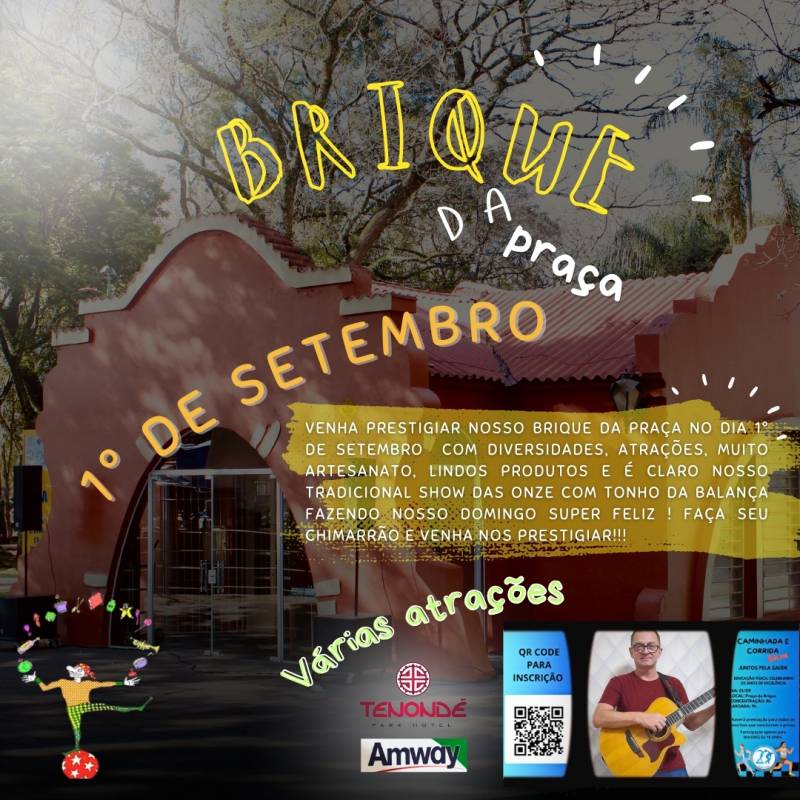 Programação especial marca o Brique da Praça no próximo domingo,01