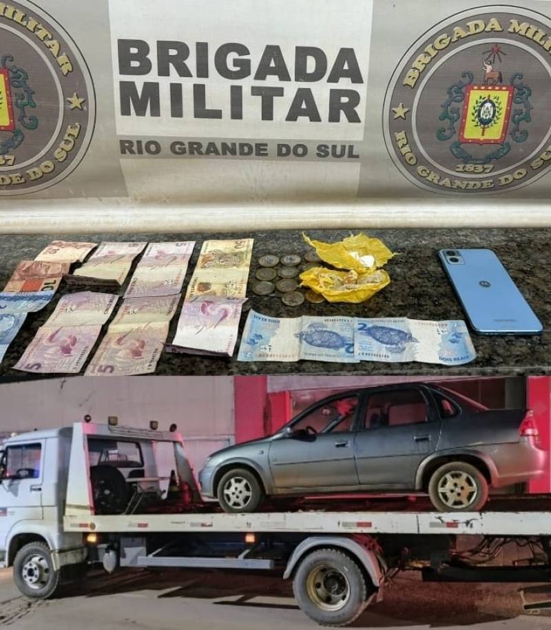 Brigada Militar durante Operação Cerco Fechado realiza prisões por Tráfico de drogas em Santo Ângelo