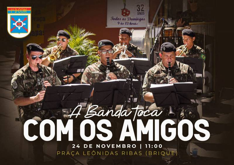 A Banda toca com os amigos domingo no Brique da Praça