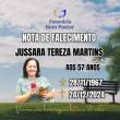 Familiares participam o falecimento da Senhora JUSSARA TEREZA MARTINS