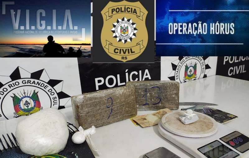 Em nova fase Operação Hórus realiza prisão e aprende drogas