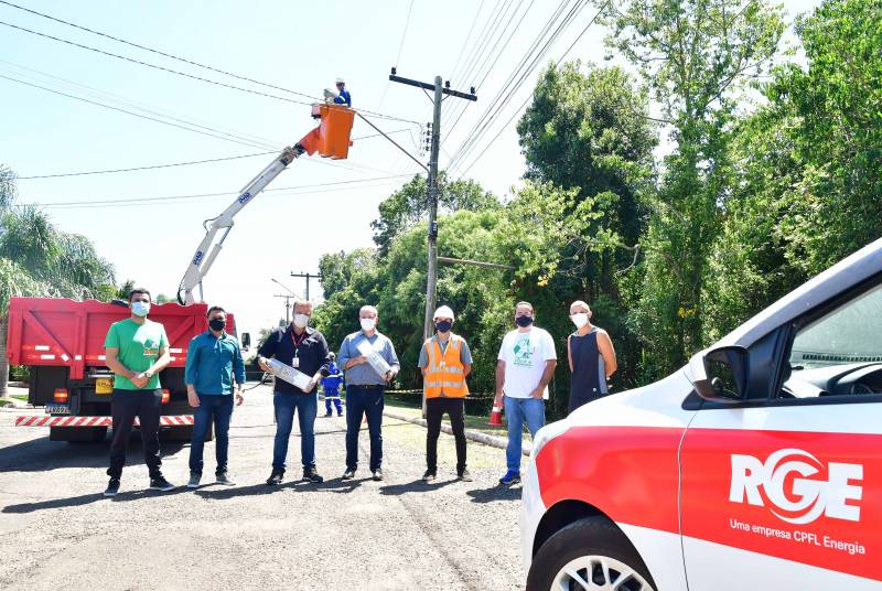 Parceria entre Prefeitura e RGE garante avanço na modernização da iluminação pública