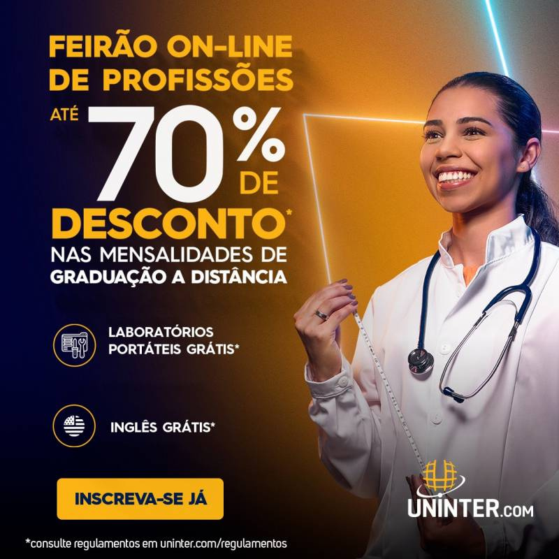 Centro Universitário UNINTER realiza feira de cursos online com mais de 26h de duração