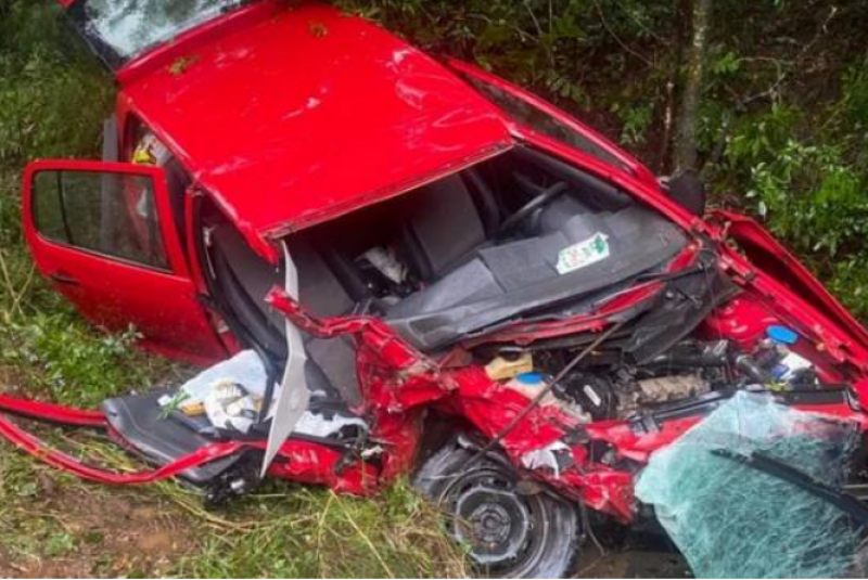 Acidente entre dois veículos deixa quatro feridos na RS-324 entre Marau e Vila Maria