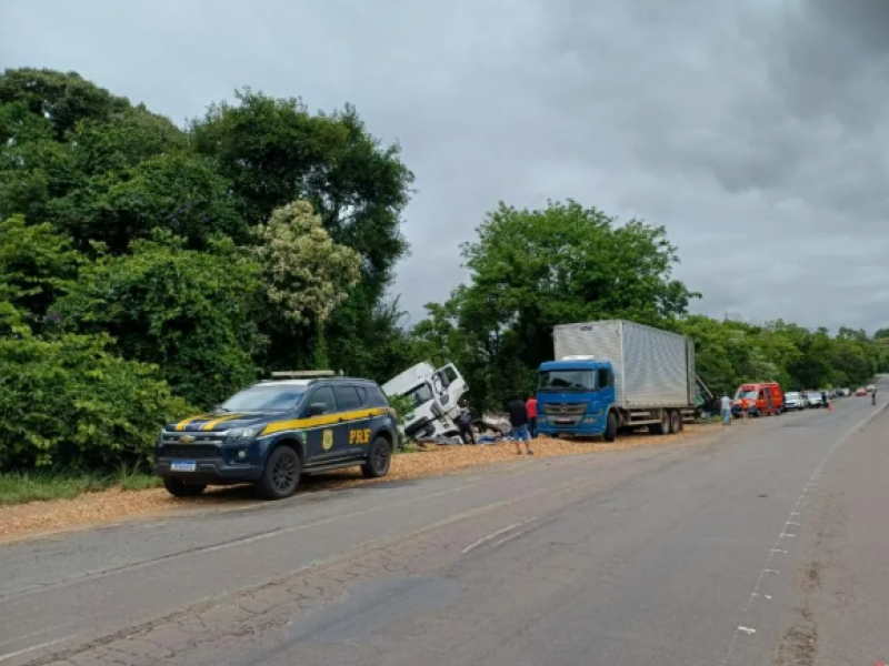 PRF atende grave acidente com óbito em Frederico Westphalen 