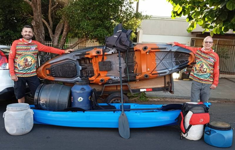 Aventura no Ibicuí: caiaqueiros de Sepé de Santo Ângelo iniciam expedição de 325 km até Uruguaiana