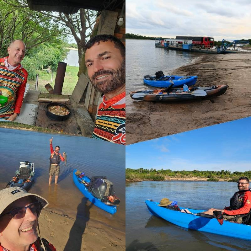 Caiaqueiros de Sepé: PIT STOP em Mariano Pinto com direito a piava frita