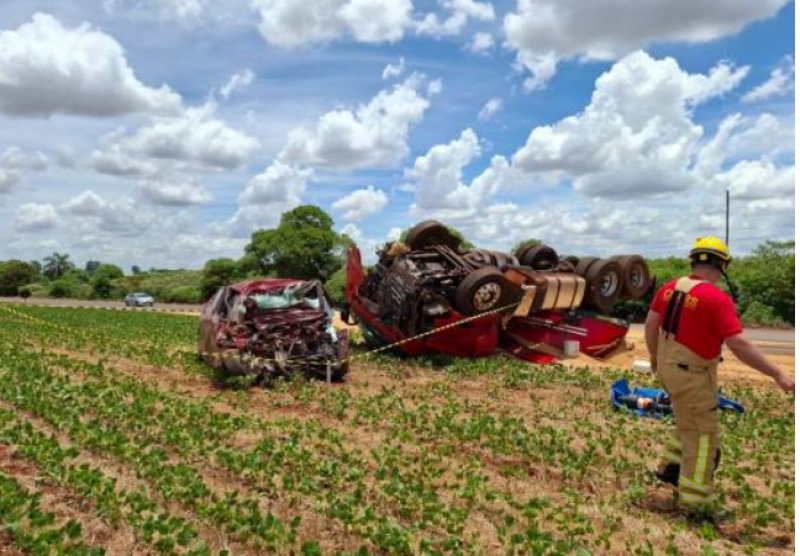 Colisão frontal mata mãe e filha na RS-155, em Nova Ramada