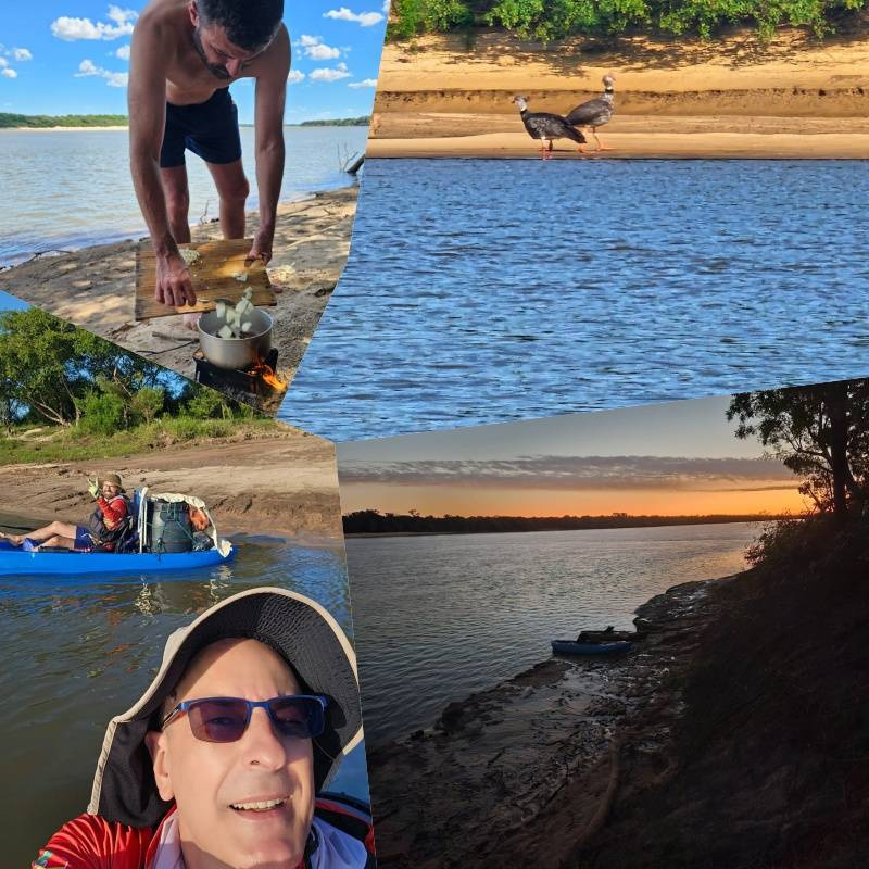 Caiaqueiros de Sepé já percorreram 192 km pelo Rio Ibicuí e realizam homenagem na “Bola de Ouro”