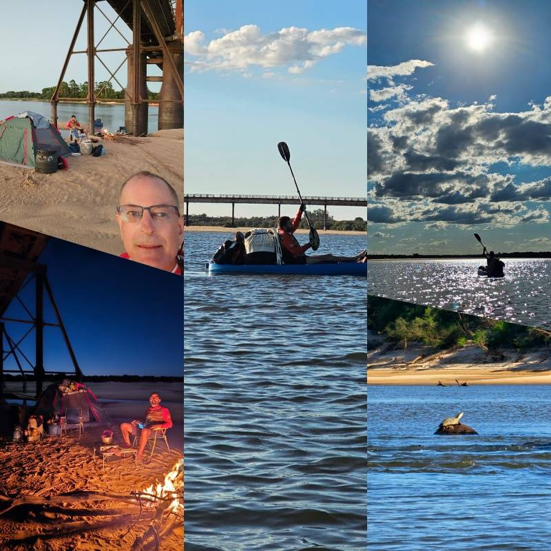 Caiaqueiros de Sepé completam 240 km no sexto dia de expedição pelo Rio Ibicuí