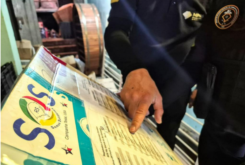 Operação Ascaris: GAECO/MPRS investiga desvio de doações de roupas dos Estados Unidos para vítimas das enchentes no RS