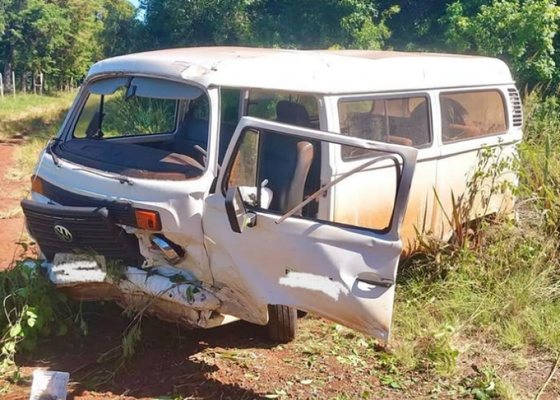 Saída de pista seguido de capotamento deixa três feridos na ERS 168, em São Luiz Gonzaga