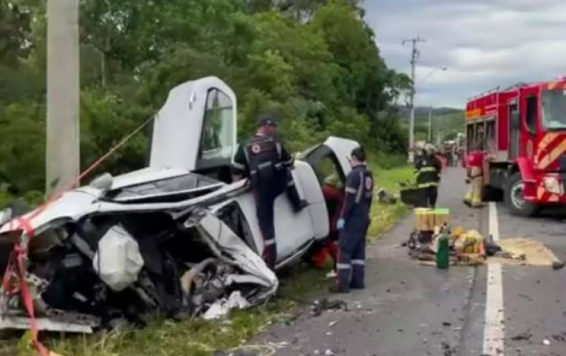 Acidente grave na BR-470 deixa um morto e seis feridos em Apiúna