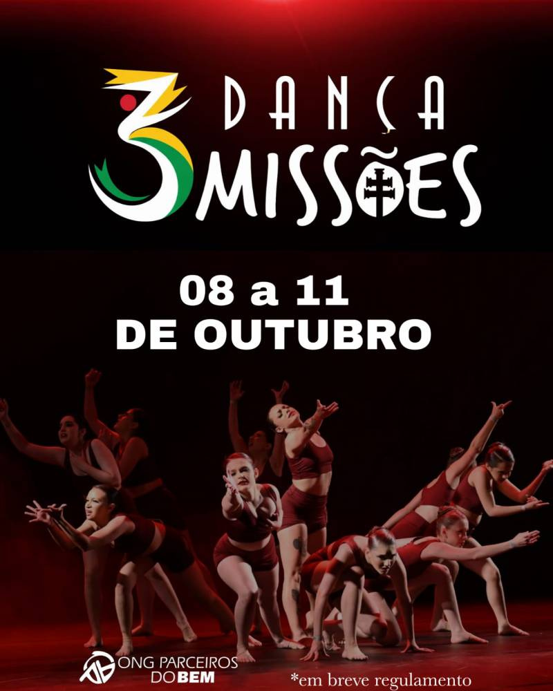 ONG Parceiros do Bem lança datas da 3ª edição do Festival Dança Missões