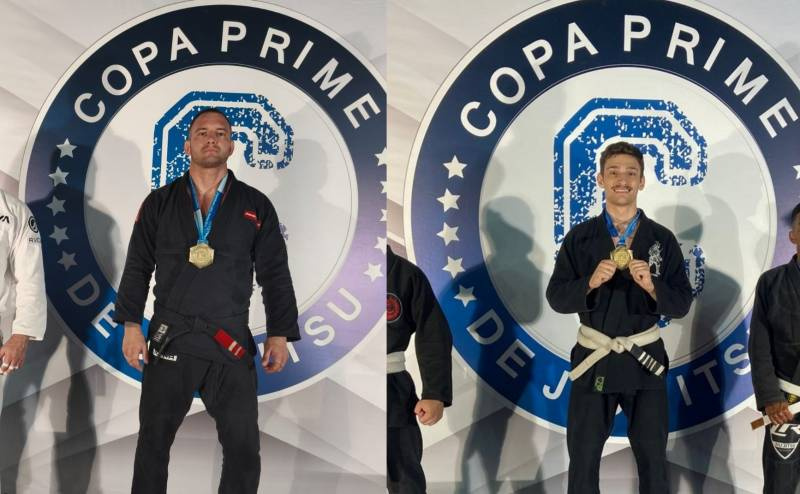 Atletas santo-angelenses conquistam ouro em campeonato estadual de jiu-jitsu no Litoral Norte