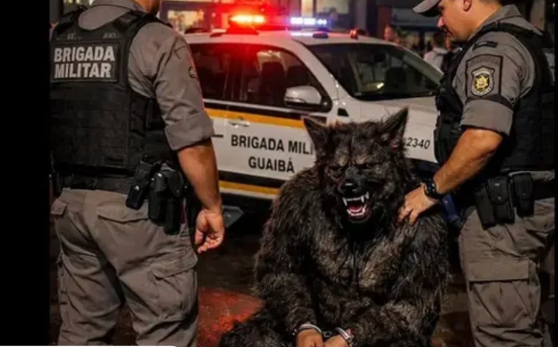Homem é preso por assustar moradores fantasiado de lobisomem