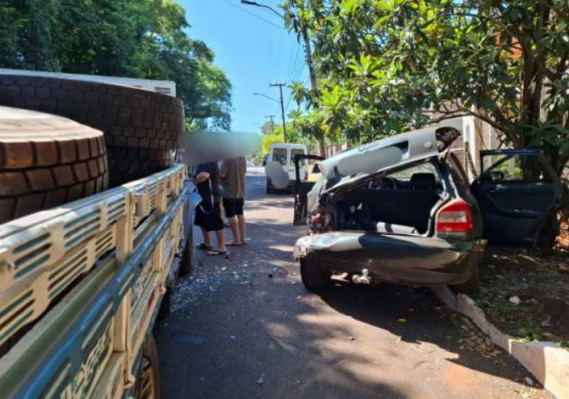 Mulher fica ferida em acidente de trânsito em Ijuí