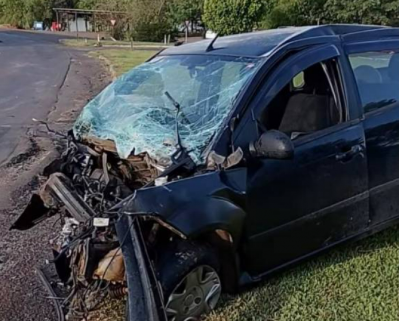 Grave colisão deixa feridos no trevo de acesso a Nonoai na RS-406