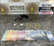 Brigada Militar prende dois individuos por porte ilegal de arma de fogo e tráfico de drogas em Santo Ângelo