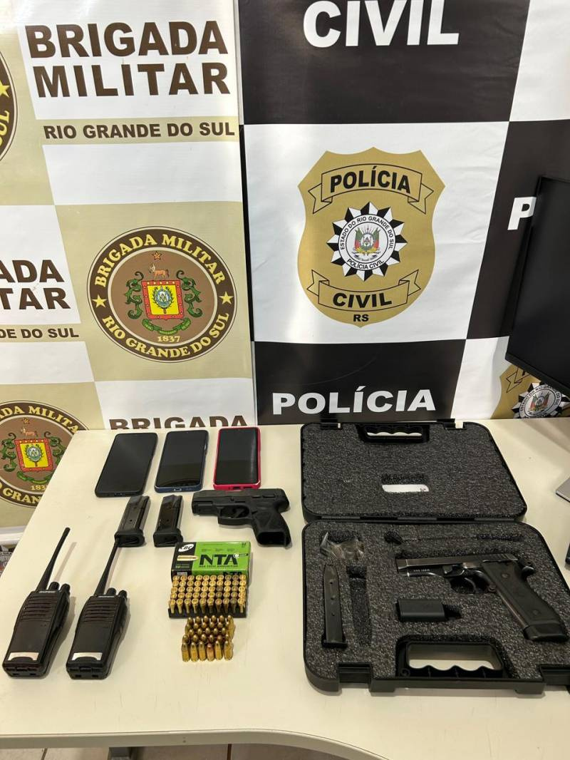 Policia Civil e Brigada Militar cumprem ordens judiciais relacionadas a investigação de feminicidio em  Roque Gonzales