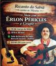 Recanto do Sabiá promove jantar especial com Erlon Péricles & Grupo no dia 14 de março