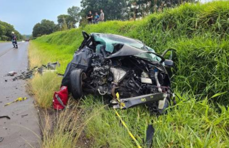 Colisão frontal deixa mulher morta na RSC-153 entre Passo Fundo e Ernestina
