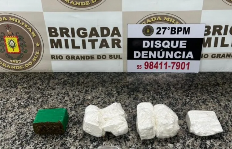 Homem é preso por tráfico de drogas no bairro Olavo Reis