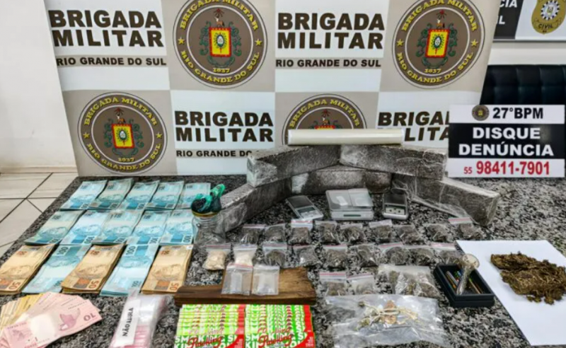 BM prende homem por tráfico de drogas em Santo Ângelo