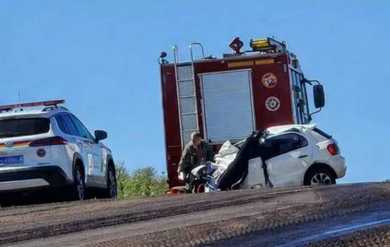 Colisão frontal na BR-158 deixa motorista morto em Palmeira das Missões