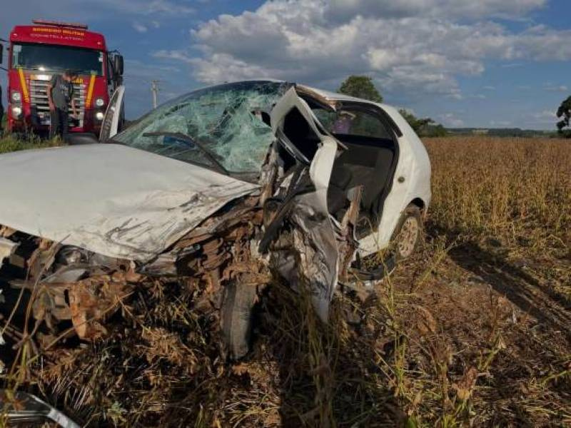 Grave acidente deixa dois feridos na RS-477, em Erechim
