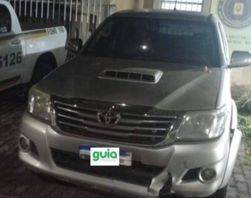 Caminhonete roubada é recuperada pela Brigada Militar em Crissiumal