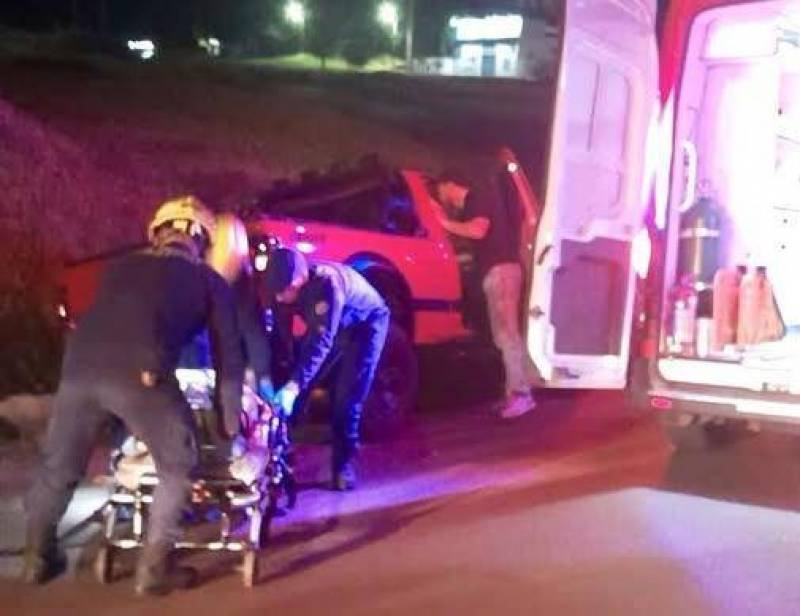 Saída de pista deixa dois feridos em São Luiz Gonzaga