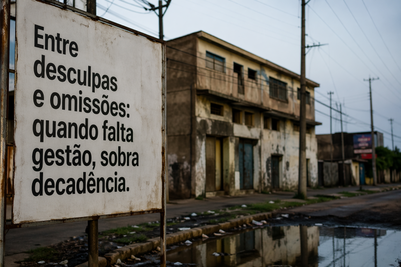Entre desculpas e omissões: quando falta gestão, sobra decadência