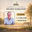 Familiares participam o falecimento do Senhor NELSON MARIANOF
