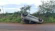 Capotamento na RS-342 deixa motorista ferido em Independência