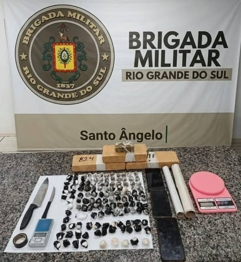 Brigada Militar realiza prisão por tráfico de drogas em Santo Ângelo