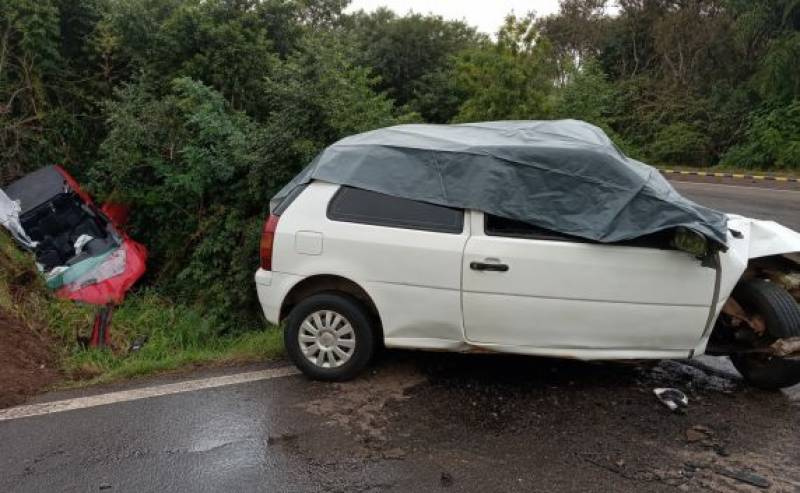 Motorista morre em grave colisão entre carro e caminhonete na RSC-287, em Agudo