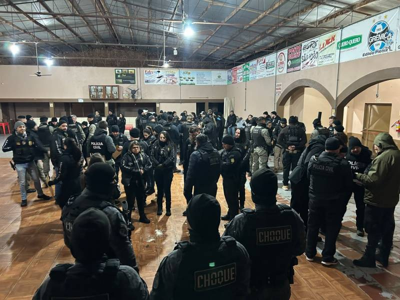 Operação Ruptura desarticula grupo criminoso e prende sete pessoas por tráfico de drogas em Roque Gonzales