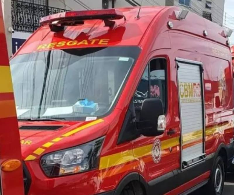 Bombeiros atendem criança ferida por cacos de vidro no Centro Norte de Santo Ângelo