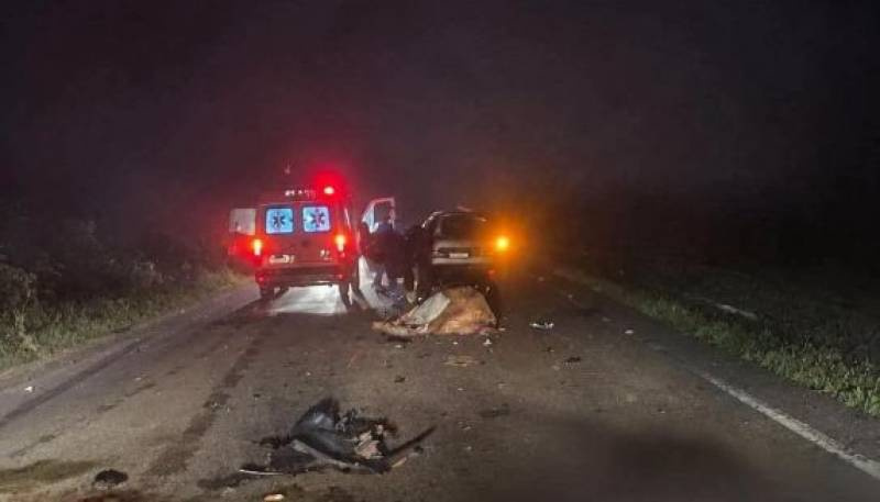 Acidente na rodovia entre Nova Palma e Pinhal Grande deixa passageira ferida e mata duas vacas