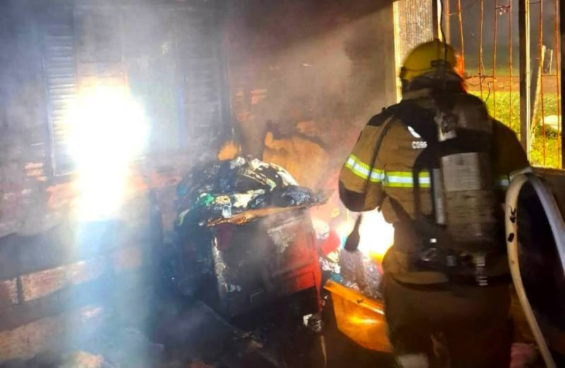 Incêndio atinge residência em São Luiz Gonzaga